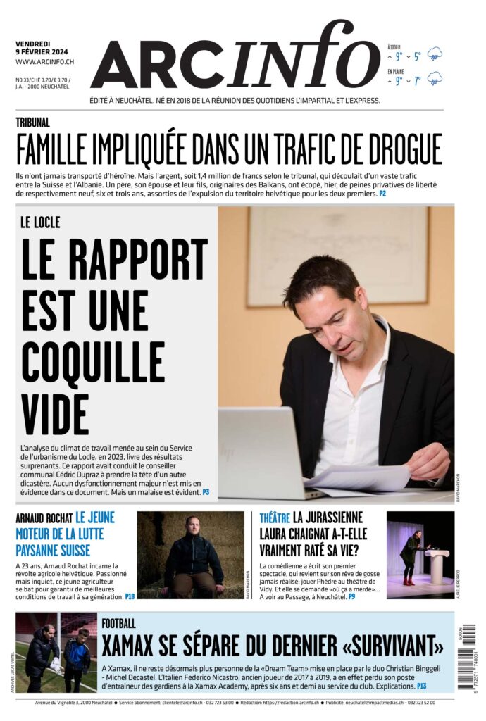 Le rapport sur Cédric Dupraz